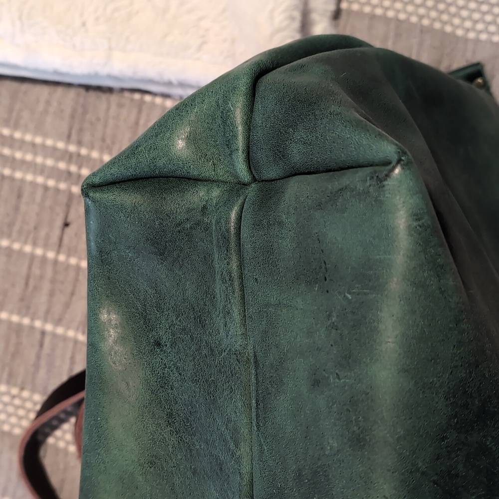 Portland Leather Oversized Zipper Tote - Surf - Picture 2 of 7